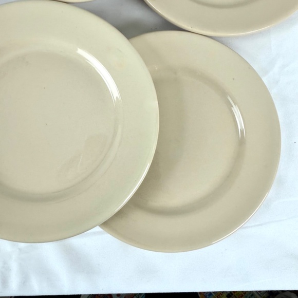 Vintage Inca Ware 6 Sm Plates 7 3/4 in Beige Shenago USA Restaurant Ware EUC - Picture 8 of 12